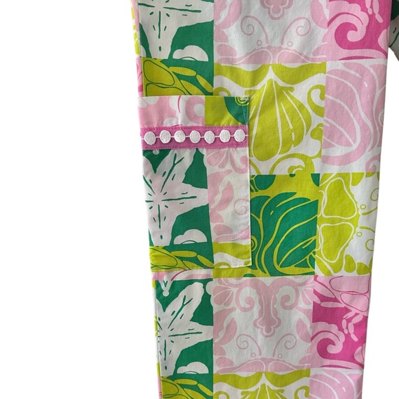 Lilly Pulitzer Paradise Patch Crop Pants Size 4 - Picture 2 of 7